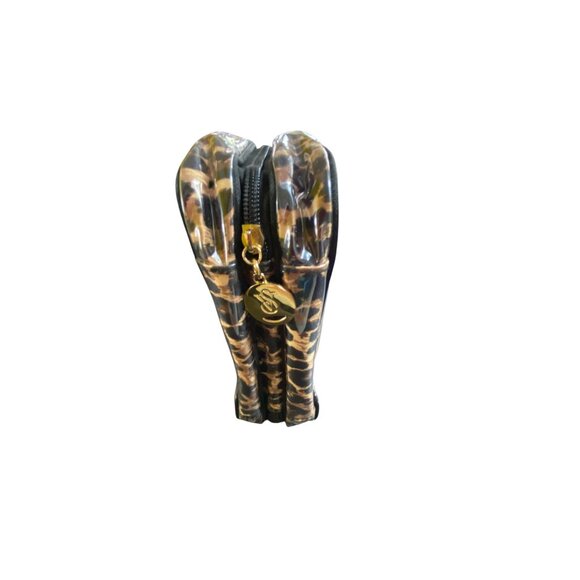 Victorias‎ Secret Leopard Print Travel Cosmetic Bag Medium Cute Retro Feminine - Picture 6 of 9